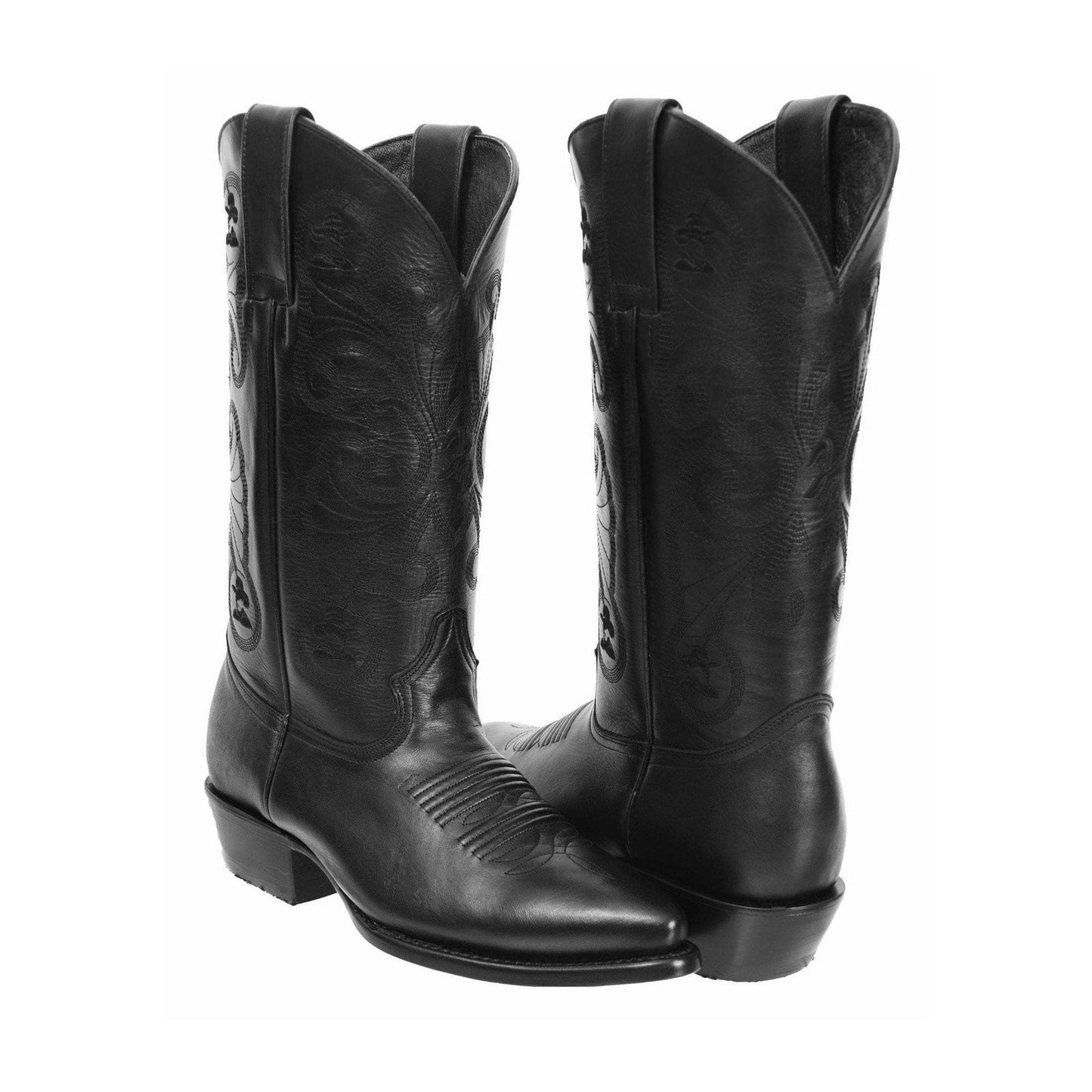 900G Bota Vaquera Punta J Grasso Negro