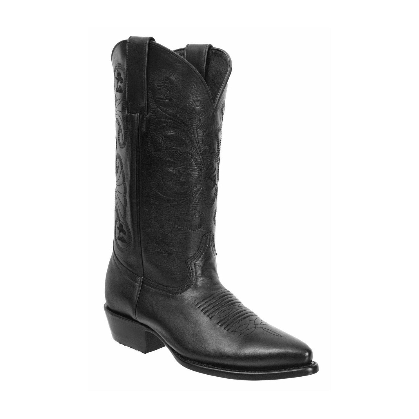 900G Bota Vaquera Punta J Grasso Negro