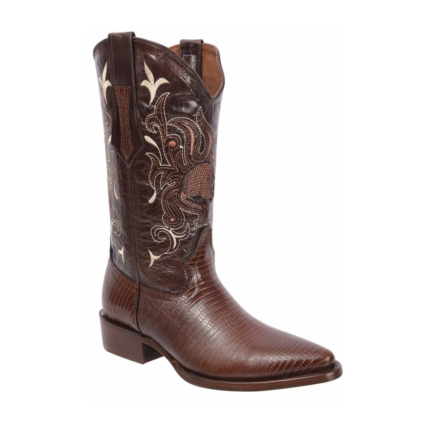 913 Bota Vaquera Punta J Imitacion Armadillo Miel