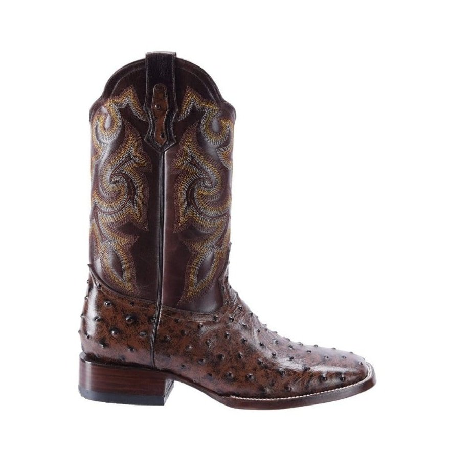 BD701 Bota Rodeo Avestruz Clon Café