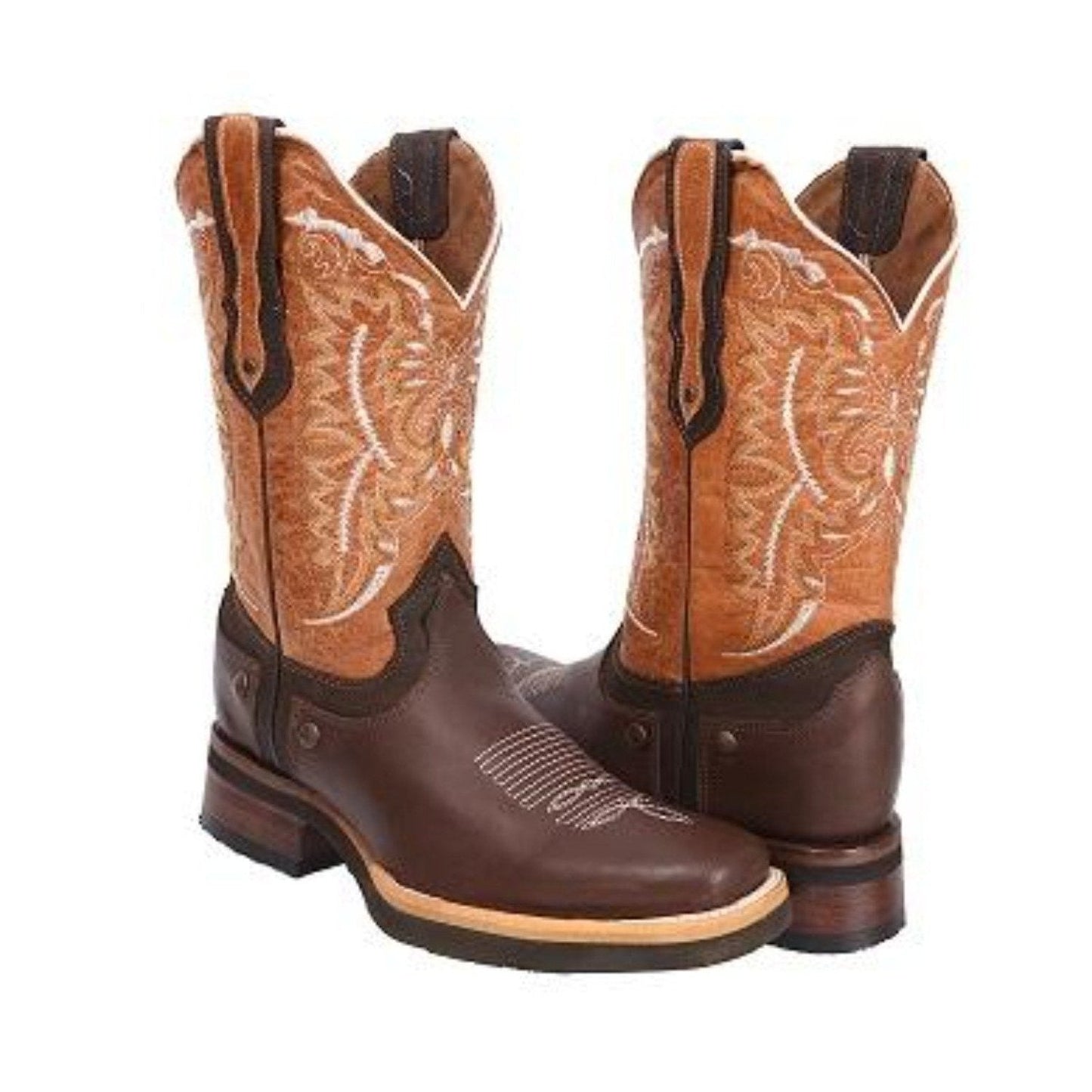Sg512 Bota Rodeo Suela Hule Cafe Horma Ee Amplia-Se Recomienda Medio Numero Menos