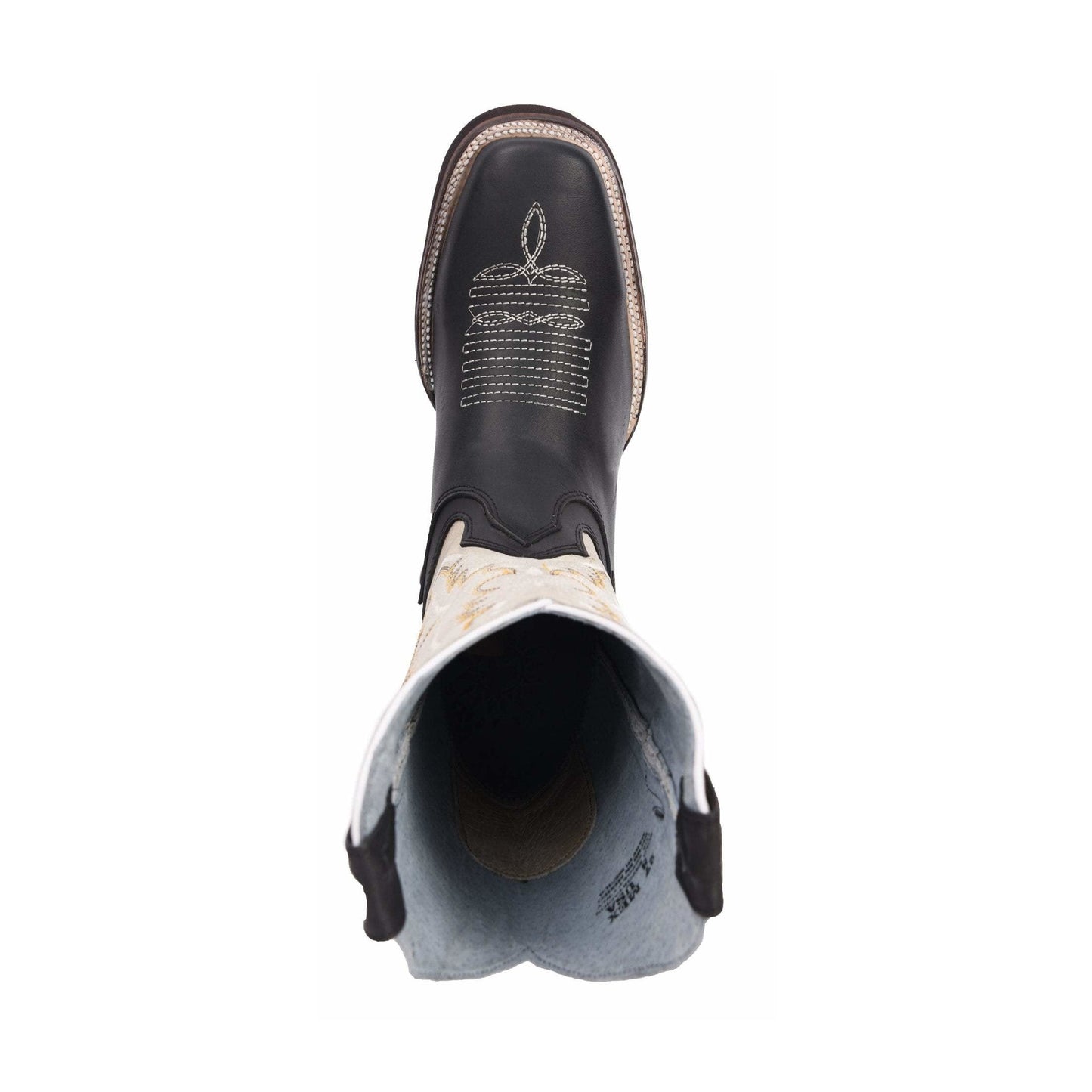 Sg512 Bota Rodeo Suela Hule Negro Horma Ee Amplia-Se Recomienda Medio Numero Menos