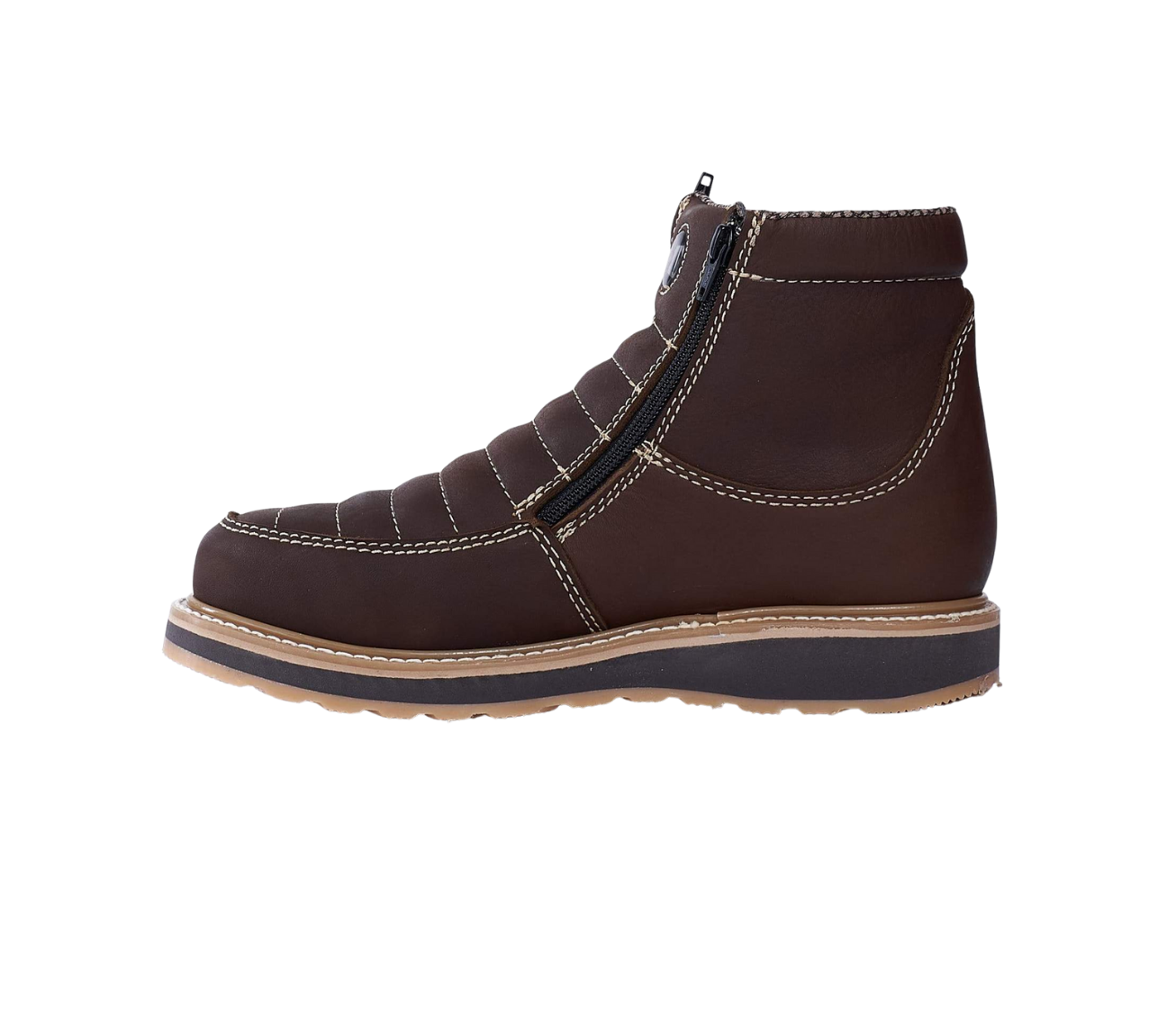 Ultra Flex 6" Zipper Double Density Work Boots Brown