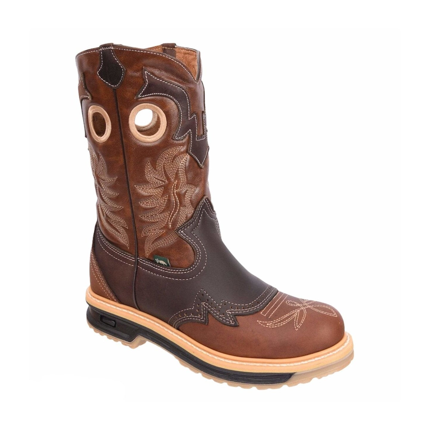 Sb6035 Cafe Silver Bull Rodeo Work Horma Ee Amplia-Se Recomienda Medio Numero Menos