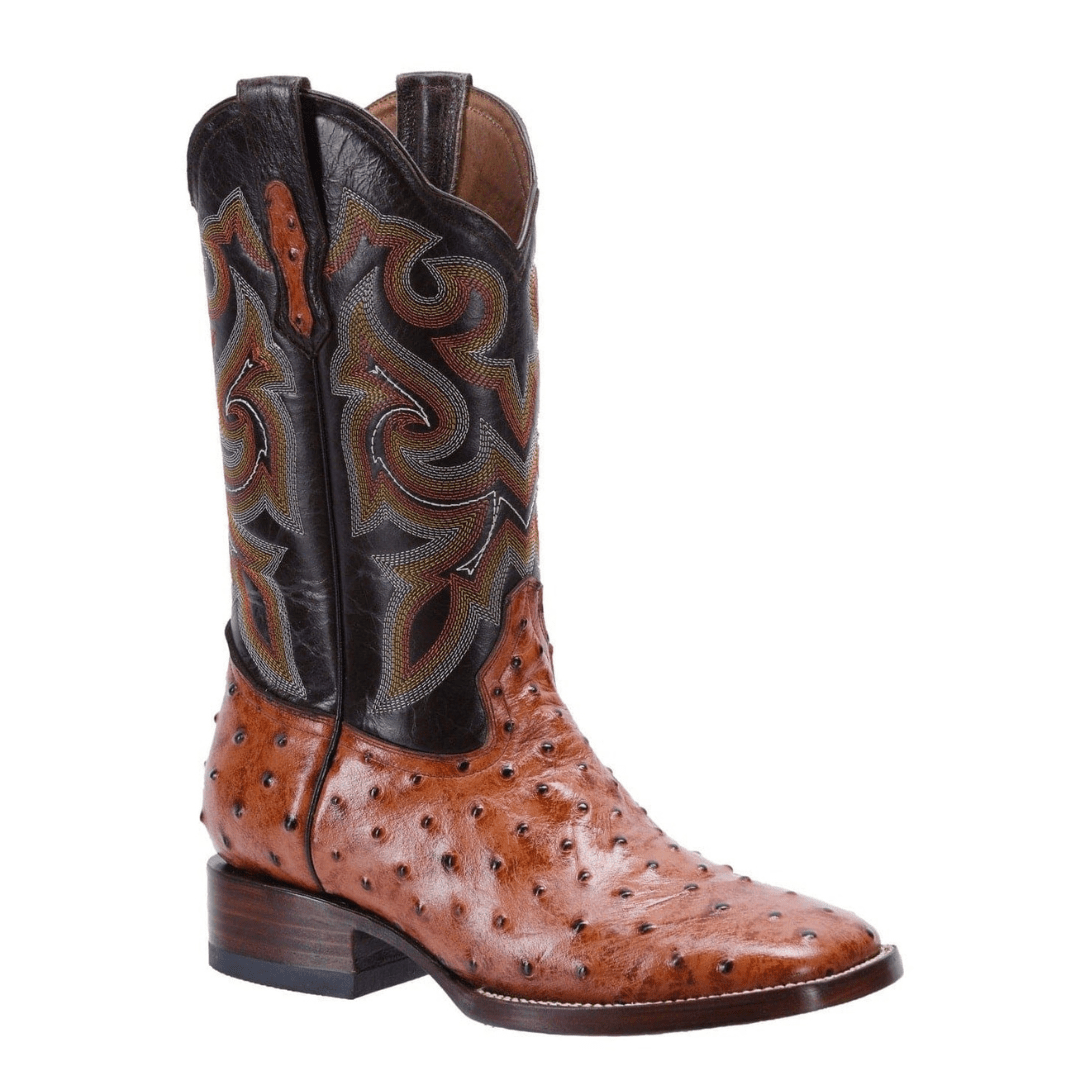 BD701 Bota de Rodeo de Avestruz Clon Chedron